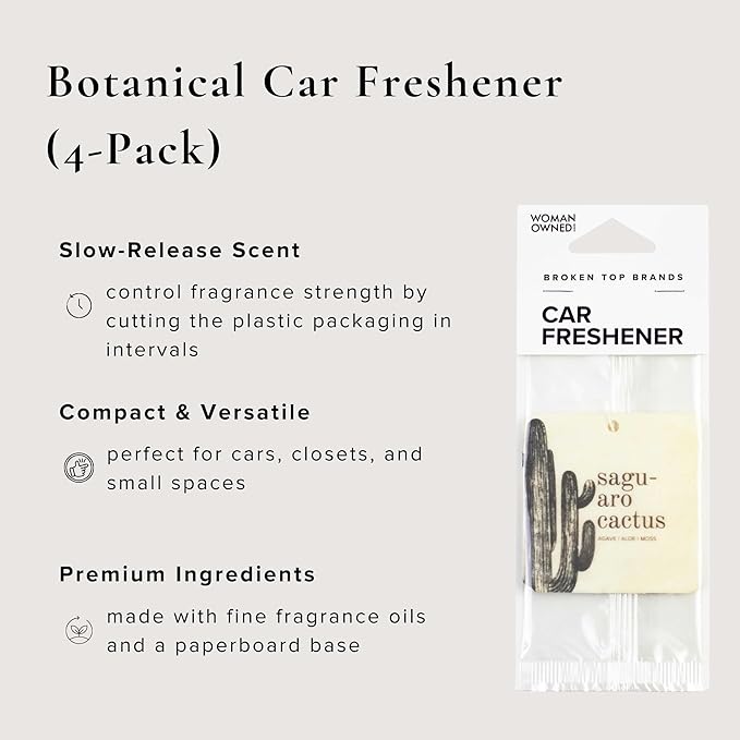 Saguaro Cactus Car Air Fresheners, 4 Pack-Mewly Pet