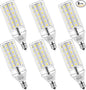 E12 LED Bulbs 12W Candelabra led Light Bulb,100 Watt Equivalent 1200lm Daylight White 5000K E12 Base LED Chandelier Light Bulbs Non-Dimmable LED Corn Bulbs, Pack of 6
