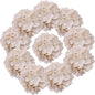 AVIVIHO Beige Hydrangea Artificial Flowers Bulk Pack of 10 Fake Flowers Hydrangea Silk Flowers with Stems for Western Boho Decor,Home,Wedding Party DIY Pampas Grass Florals Arrangement Decoration
