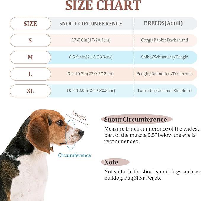 Dog Muzzle for Small Large Dogs - Soft Nylon Basket Muzzle with Adjustable Strap, Breathable Mesh Design Prevents Biting Chewing Licking Eating - Ideal for Training, Grooming & Vet Visits (Blue, XL)-Mewly Pet