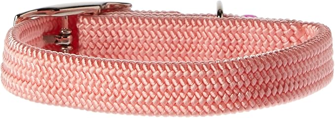 Kool Kat Elastic Cat Safety Collar with Bell, Pink, 8"-Mewly Pet