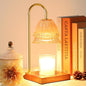 Candle Warmer Lamp, Candle Lamp Wax Warmer, Timer & Dimmer 7-Levels, Compatible All Jar Candles, Top Melting, Glass Candle Heater Lamp for Scented Wax, Elegant Home Decoration, Milk Glass Flower