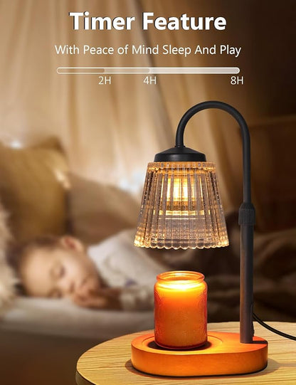 Candle Warmer Lamp with Timer Dimmable, Adjustable Lamp Candle Warmer, Birthday Gifts for Women Mom, Wax Warmer Lamp for Scented Jar, House Warming Gifts New Home Decor
