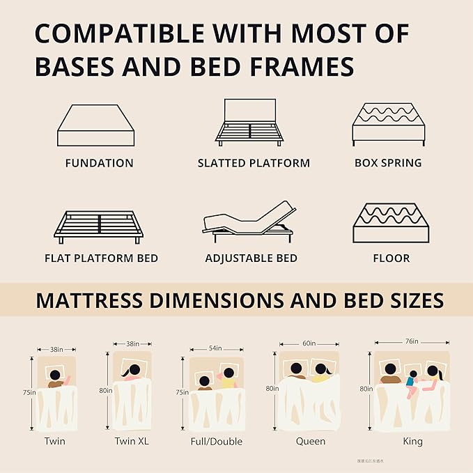 EGOHOME 10 Inch Twin XL Memory Foam Mattress for Back Pain, Cooling Copper Gel Bed in a Box, Foam Made in USA, CertiPUR-US Certified, Therapeutic Medium Firm, Daybed 38x80x10 Black