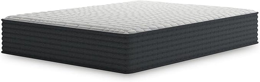 Signature Design by Ashley Hybrid 1200 12" Firm Moisture Wicking Mattress with Charcoal-Infused Gel Memory Foam and Edge Support for Pressure Relief and Temperature Regulating, Queen, Fiberglass Free