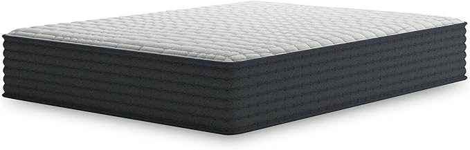 Signature Design by Ashley Hybrid 1200 12" Firm Moisture Wicking Mattress with Charcoal-Infused Gel Memory Foam,Edge Support for Pressure Relief and Temperature Regulating, Twin, Fiberglass Free