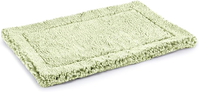 Stoutwool Indestructible Dog Bed - Fluffy Chew Proof Dog Crate Pad - Tough Kennel Pad for Aggressive Chewers - Washable, Ideal for Jumbo Breeds & Fits 54-Inch Crate - 53"x35", Gleam-Mewly Pet