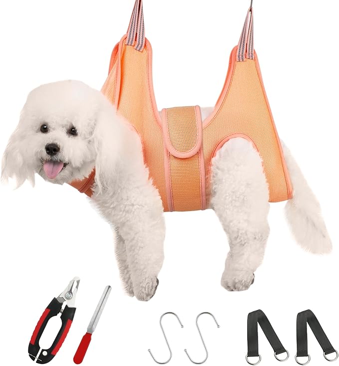 Guzekier Dog Grooming Hammock Harness for Dogs, Dog Nail Clipper-Mewly Pet
