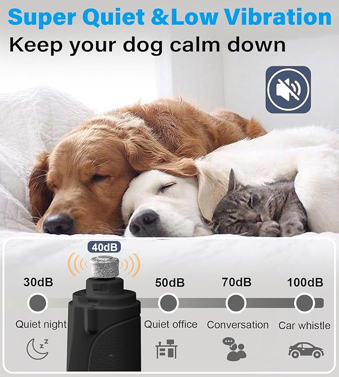 2 in 1 Dog Nail Clippers & Cat Nail Clippers Trimmers for Large Medium Small Dogs Cats Claw Trimmer Quick Sensor and Safety Guard USB Rechargeable Dogs Nail Trimmer with Catcher & 2 LED Lights-Mewly Pet