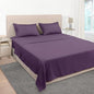 Mejoroom King Size Bed Sheet Set - Hotel Luxury 1800 Bedding Sheets & Pillowcases - 16" Deep Pocket Fitted Sheet, Soft, Breathable, Wrinkle & Fade Resistant - 4 Piece(King, Purple)