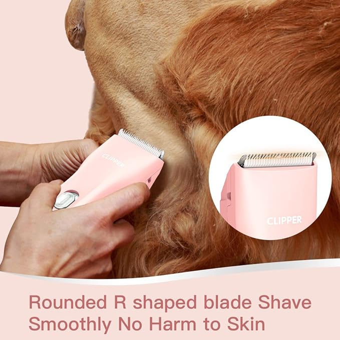 Dog Cat Home Hair Waterproof Clipper Portable Electric USB Rechargeable Pet Grooming Tools Low Noise Shaver Cordless Trimmer for Small and Large Pets-Mewly Pet