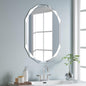 Silver Wall Mirror-Beveled Edge Frameless Mirror for Bathroom, Vanity, Bedroom, Rectangle Mirrors（19.5X27.6inch）