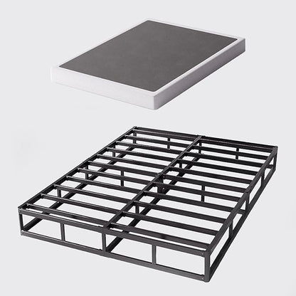 Queen Size Box Spring and Cover Set, 9 Inch High Profile Metal BoxSpring, Heavy Duty Structure Mattress Foundation, Noise Free, Non-Slip, Easy Assembly