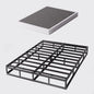 Full Size Box Spring and Cover Set, 9 Inch High Profile Metal BoxSpring, Heavy Duty Structure Mattress Foundation, Noise Free, Non-Slip, Easy Assembly