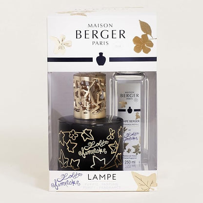 MAISON BERGER - Giftset Lampe Berger - Model Lolita Lempicka - Home Fragrance Diffuser - 4.7 x 3.2 x 3.2 inches - Includes Fragrance 250 milliliters - 8.45 Fluid Ounces (Black)