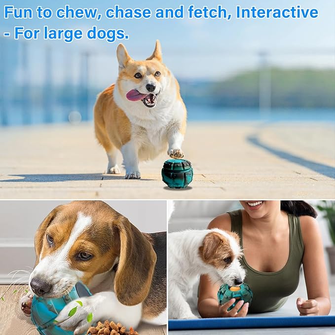 Yipetor Frozen Treat Dispensing Dog Toy - Large Chew Toy, Freezable Fillable Rubber, Reduces Anxiety, Easy to Clean, Interactive Puzzle (Medium)-Mewly Pet