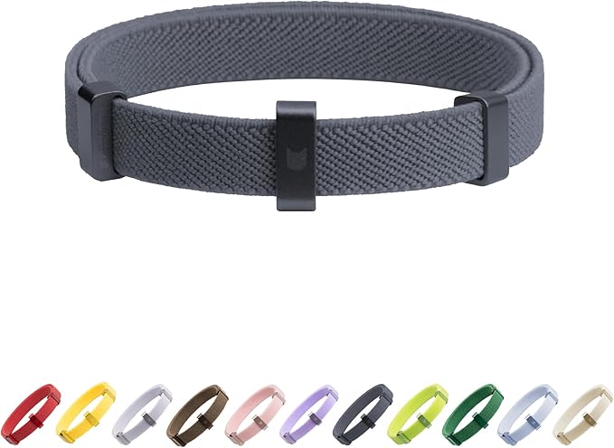 Safety Cat Collar - U.S. IDA Gold Awarding Design, Stretch Elastic Quick Release, Non Breakaway - Light Weight for Kitten, Neck Fit 5.9'-11.8' for All Small Large Cat,S(Space Grey)-Mewly Pet