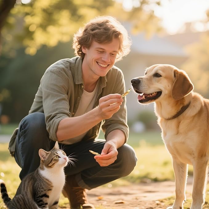 Jungle Calling Freeze Dried Minnows for Cats & Dogs, Single Ingredient Fish Cat & Dog Treats, High Protein Grain Free Pet Training Snacks, 2 oz-Mewly Pet