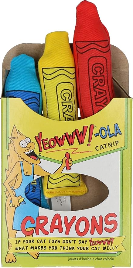 YEOWWW! Catnip Crayon, 3 Count-Mewly Pet