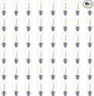 Meconard 48 Pack S14 LED String Light Bulbs, 1 Watt Shatterproof Replacement Bulbs for Patio Outdoor Sting Lights, E26 Medium Screw Base, Warm White 2200K, Non-Dimmable