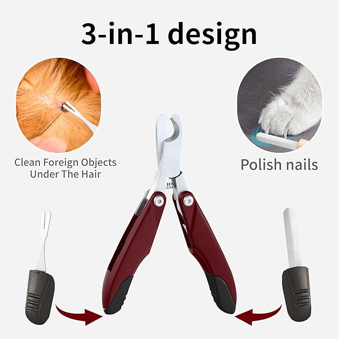 Dog Nail Trimmers & Dog Nail Clippers for Grooming - Small Dog Nail Clippers - Safe and Easy Stainless Pet Supplies-Mewly Pet