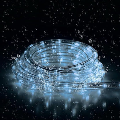 LED Rope Light, 20Ft LED Strip Lights Outdoor Waterproof Decorative Lighting for Indoor/Outdoor Decorations, Deck, Patio, Party and Bedroom Decorations (Cold White)
