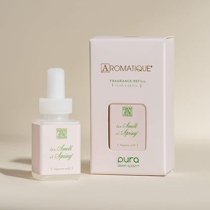 Pura & Aromatique Home Scent Refill - Smart Home Air Diffuser Fragrance - Up to 120-Hours of Luxury Fragrance per Refill - Household Essential - Clean Diffuser - Smell of Spring - 2 Pack