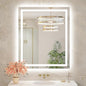 30x36 LED Bathroom Mirror with Lights, Brighter Backlit + Front Lit, Tempered Glass, Dimmable, Multiple Light Modes, Anti-Fog Lighted Bathroom Vanity Mirror for Wall, Memory Function