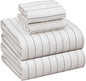 RUVANTI Flannel Sheets Full Size - 100% Cotton Double Brushed Bed Sheets Set, Deep Pockets 16 Inches, All Seasons Breathable & Extra Soft Full Sheets, Warm & Cozy, 4 Piece, Running Dots