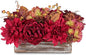 DILATATA Fall Decor Autumn Harvest Floral Centerpiece with Artificial Peony Chrysanthemum Hydrangea Flowers Berries Arrangement for Thanksgiving Party Mantel Fall Decor