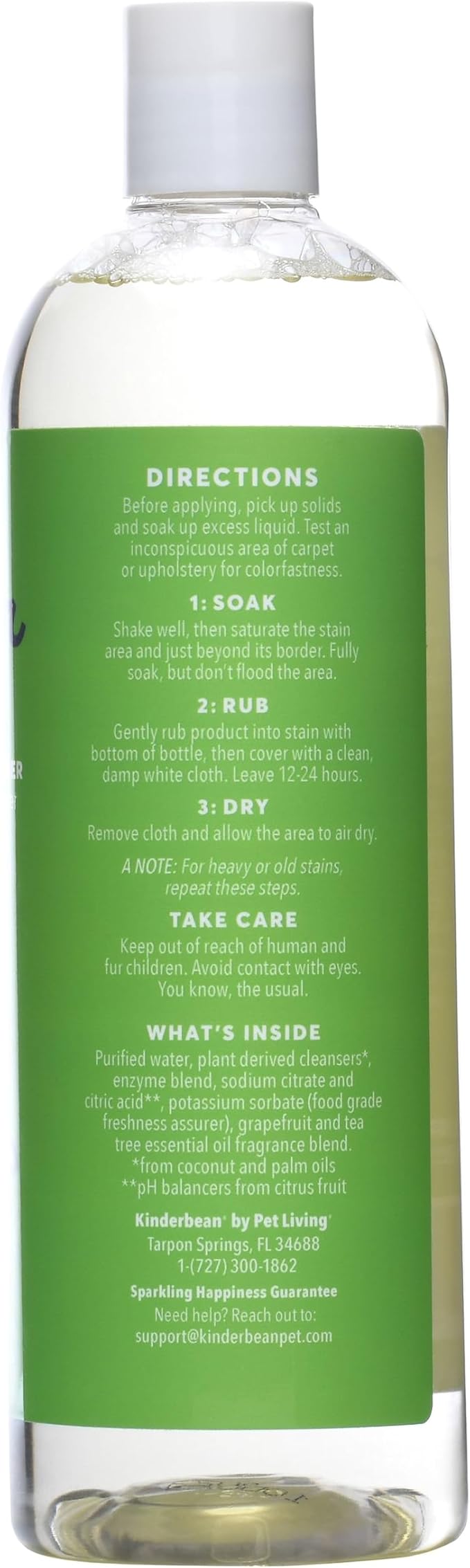 Dog & Cat Urine Stain and Odor Eliminator for Carpet, Upholstery, Hard Floors - Single 24 oz., Grapefruit Tea Tree Scent, Enzyme Bio-Active Formula with Squeeze and Spray Top-Mewly Pet