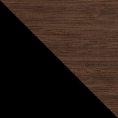 Umbra - Flip Wall-Mounted Coat Rack Rail Hook for Hats, Jackets, Bags and More, Wood, Metal, Black/Walnut