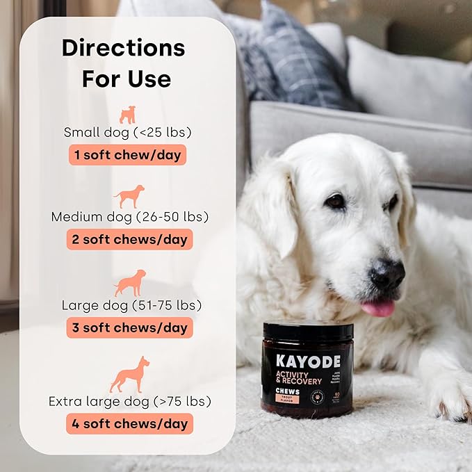 Joint & Recovery | 2-in-1 Joint & Muscle Chews. Help Reduce Pain & Increase Daily Activity. Helps with Arthritis and Pain Prevention. Tasty Trout Flavor.-Mewly Pet