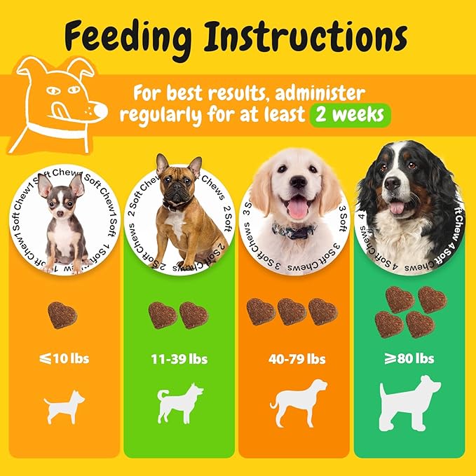 Penpen Probiotics for Dogs, Dogs Probiotics for Digestive Health, Multi-Probiotic and Enzyme Blend Promote Gut Health & Immune Support, Eases Sensitive Stomachs (Beef Chews, 50ct)-Mewly Pet