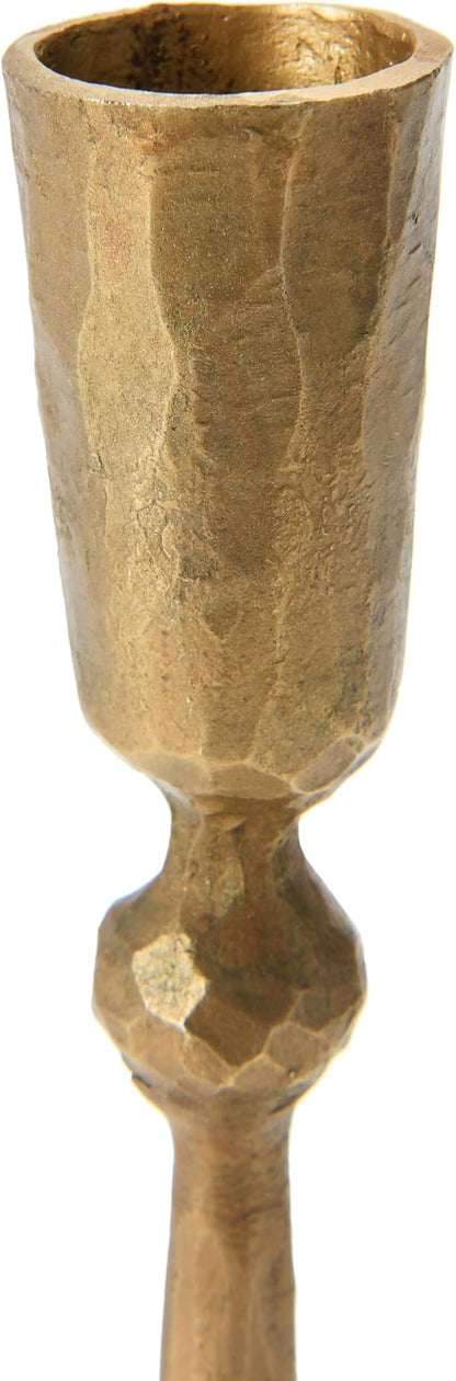Creative Co-Op Hand-Forged Metal Taper, Antique Brass Finish Candle Holder