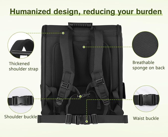 Pecute Cat Carrier Backpacks, Expandable Cat Backpack with Breathable Mesh, Pet Carrier Backpack for Cats Small Dogs Puppies Up to 18 Lbs, Dog Carrier Backpack Great for Travel Hiking Camping Outdoor-Mewly Pet