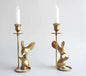 Mouse Reading Taper Candle Holders, Creative Animal Candlestick Holders, Centerpiece Table Decorative Candlelight, Dinner Metal Candle Stand, Home Decor…