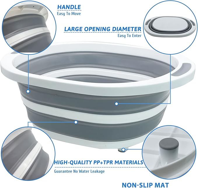 Fhiny Open Cat Litter Box, Small Litter Box for Kittens Low Entry Kitty Potty Pan Foldable Travel Toilet Waterproof for Indoor Small Pet Senior Cats 15.7"×12.5"-Mewly Pet