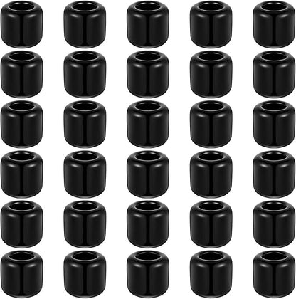 Suclain 20 Pieces 0.7 Inch Chime Candle Holder Small Candle Holders Ceramic Holder for Rituals, Spells, Vigil, Altar, Witchcraft, Wiccan Supplies(Black)