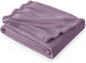 Bedsure GentleSoft Fleece Throw Blanket for Couch Fog Purple - Lightweight Plush Fuzzy Cozy Soft Blankets and Throws for Sofa, 50x60 inches