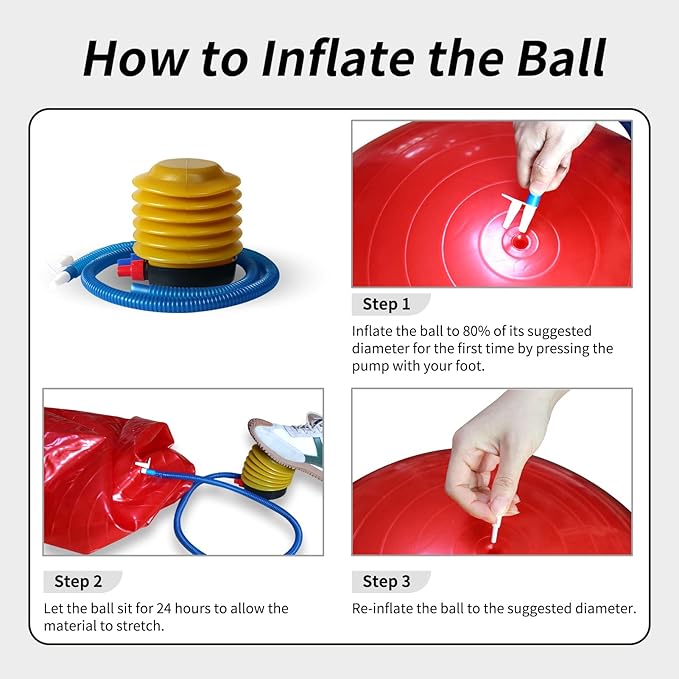 17 Inch Horse Play Balls Anti-Burst Herding Ball for Horse Mega Equine Ball for Play Training Horses Soccer Balls-Mewly Pet