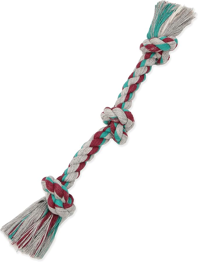 Mammoth Flossy Chews Color Rope Tug – Premium Cotton-Poly Tug Toy for Dogs – Interactive Rope– Dog Chew Toy, Assorted colors-Mewly Pet