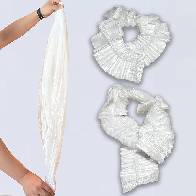 50 Pack Litter Box Liners Compatible with Lifewit Litter Box Cat, Elastic Band Trash Bags for Disposal of Cat Waste, Waterproof and Leak Proof (Clear)-Mewly Pet