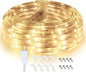 33ft Strip Lights Outdoor, LED Flat Flexible Rope Lighting, 3000K Soft White, Waterproof Connectable Décor Lights for Bedroom Living Room Garden Patio Pergola Christmas Party