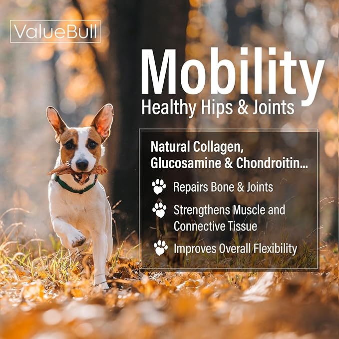 ValueBull Chicken Feet for Dogs, 25 Count - All Natural Dog Chew, Hip and Joint Chew, Single Ingredient Dog Treat-Mewly Pet