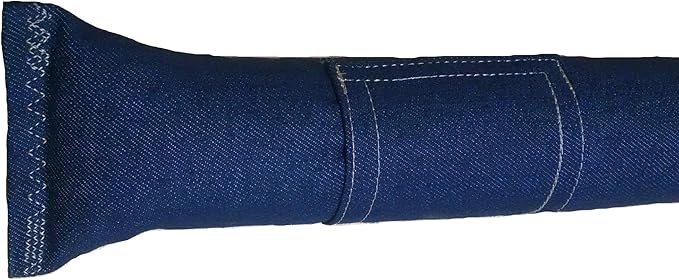 15" Cat Kicker Toy with Refillable Catnip Pocket (Denim) - Filled with Premium Canadian Catnip-Mewly Pet