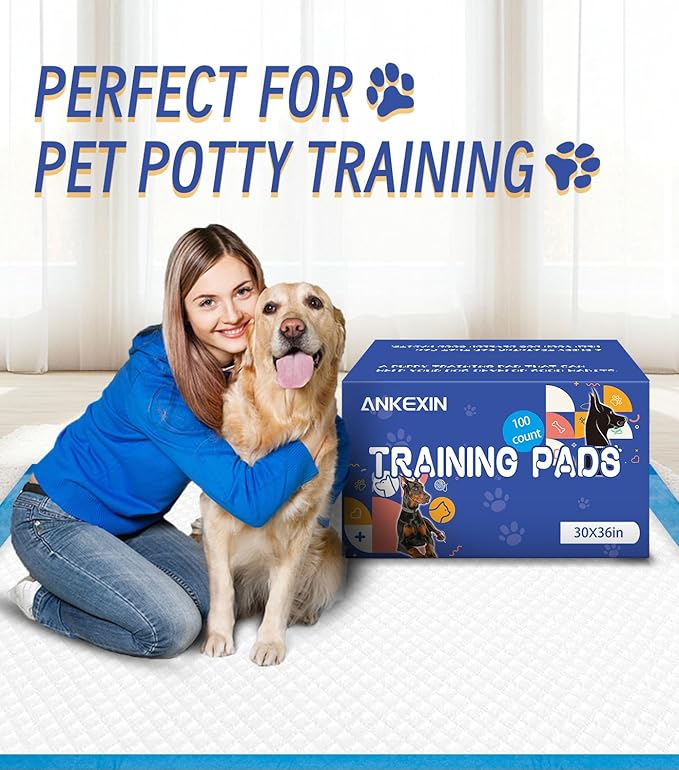 100 Counts XL Puppy Pee Pads 30x36 Inch | Super Absorbent Leak-Proof Dog Training Pads with Odor Control | Quick-Dry Potty Pads for Dogs & Cats-Mewly Pet