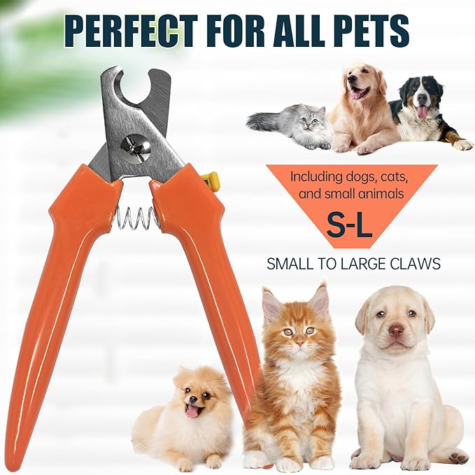 Dog Nail Trimmers 767C - Professional Dog Nail Clippers for Large and Small Dogs, Easy-to-Use Pet Nail Trimmers for Safe and Precise Grooming, Durable Claw Clippers for Paws Care-Mewly Pet
