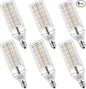 E12 LED Bulbs 12W Candelabra led Light Bulb,100 Watt Equivalent 1200lm Warm White 3000K E12 Base LED Chandelier Light Bulbs Non-Dimmable LED Corn Bulbs, Pack of 6