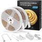 MYPLUS Under Cabinet Lighting Kit, 65.6Ft Dimmable Led Strip Lights with 1200 LEDs,24V, Low Power Safety Adapter, Flexible Tape Light for Kitchen Cabinet,Bedroom,Counter,Shelf (Warm White-3000k)